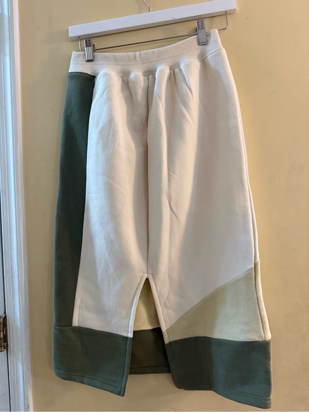 Daily Practice for Anthropologie Colorblock Olive Green and Cream Set, small - Picture 6 of 13